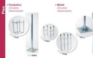 soportes, torretas, mástiles.